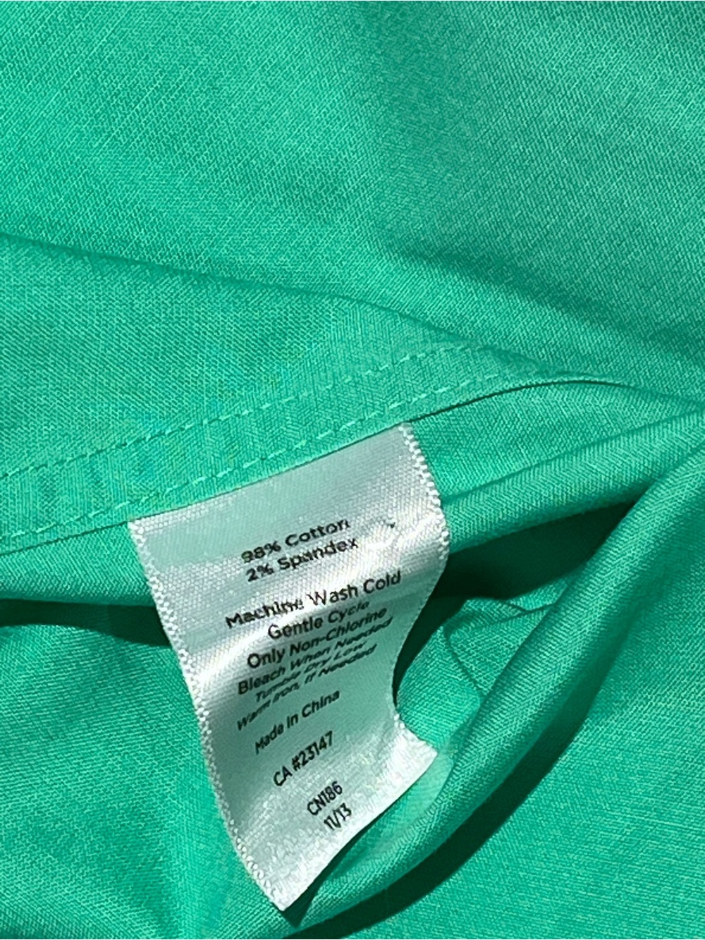 Talbots Sleeveless Button Front Blouse Green Size 6 - Picture 7 of 7